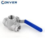 3-Way Manual Ball Valve with Stainless Steel
