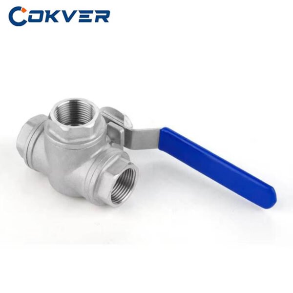 3-Way Manual Ball Valve with Stainless Steel
