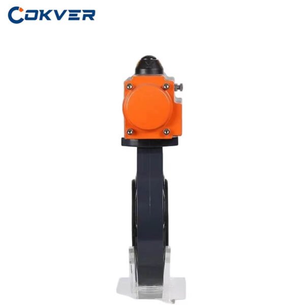 UPVC Plastic Flange Pneumatic Butterfly Valve