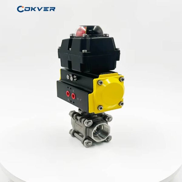 Premium Double Acting Stainless Steel 304 Pneumatic Ball Valve with Limit Switch