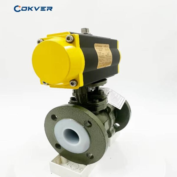 Cost-effective Cast Steel Pneumatic 2 Way Flanged Ball Valve