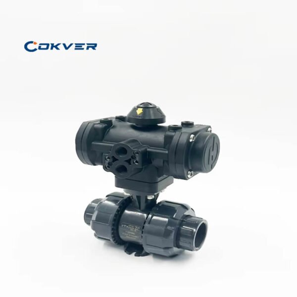 Industrial UPVC Double Acting Pneumatic Ball Valve