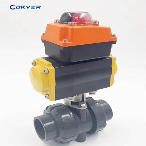 Chemical Corrosion Resistant Pneumatic Ball Valve With Limit Switch