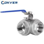 High Quality 3-Way Manual Ball Valve with Stainless Steel