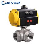 Premium Pneumatic Stainless Steel 3 Way Ball Valve