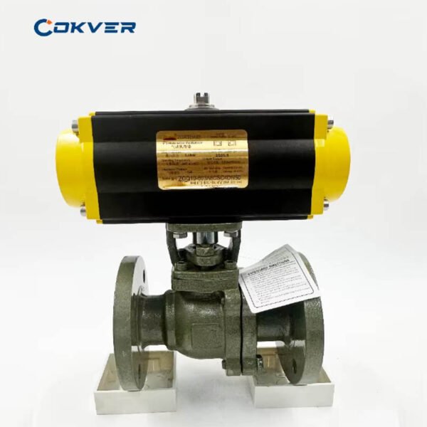 Cast Steel Flanged Pneumatic Ball Valve