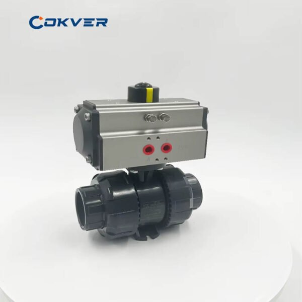 Industrial UPVC Pneumatic Ball Valve