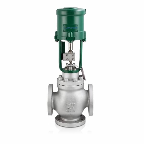 The COKVER Electric 2-Way Globe Control Valve is a high-performance industrial actuated valve designed for precise flow regulation in demanding pipeline systems. Equipped with a robust electric actuator and a WCB cast carbon steel globe valve body, it delivers reliable on/off and modulating control for water, steam, oil, and chemical media.