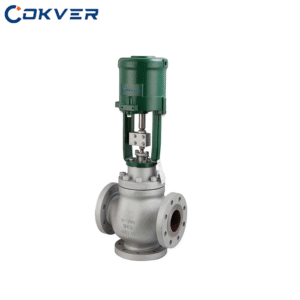 Electric Motorized Globe Control Valve  Flanged 2-Way Industrial Actuated Valve